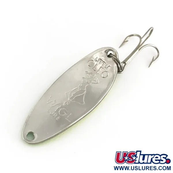 Seneca Little Cleo (Hula Girl, UV - світиться в ультрафіолеті), жовтий/зелений/нікель, 10 г, блесна коливалка (колебалка) #7759