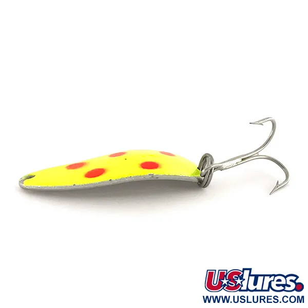 Seneca Little Cleo UV (світиться в ультрафіолеті), жовтий/червоний/нікель, 7 г, блесна коливалка (колебалка) #7760