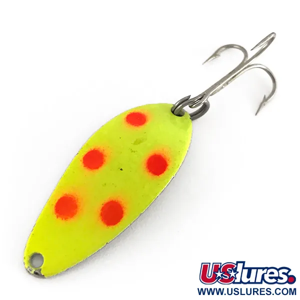 Seneca Little Cleo UV (світиться в ультрафіолеті), жовтий/червоний/нікель, 7 г, блесна коливалка (колебалка) #7760