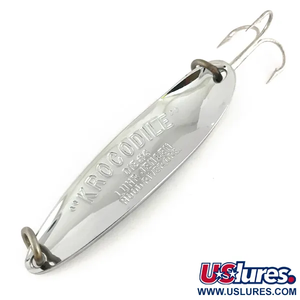 Luhr Jensen Krocodile DIE #4, нікель, 19 г, блесна коливалка (колебалка) #7763