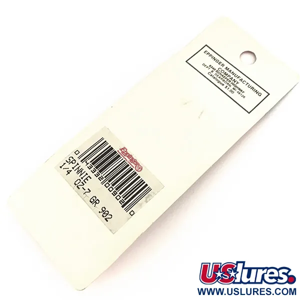 Eppinger Dardevle Spinnie, чорний/білий/нікель, 9 г, блесна коливалка (колебалка) #7775