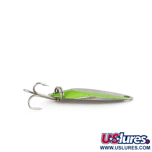 Acme Kastmaster UV (світиться в ультрафіолеті), нікель/зелений, 3,5 г, блесна коливалка (колебалка) #7777