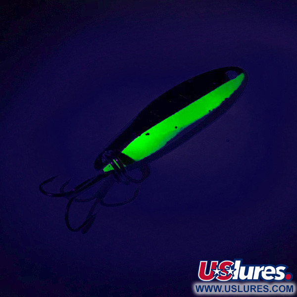 Acme Kastmaster UV (світиться в ультрафіолеті), нікель/зелений, 3,5 г, блесна коливалка (колебалка) #7777