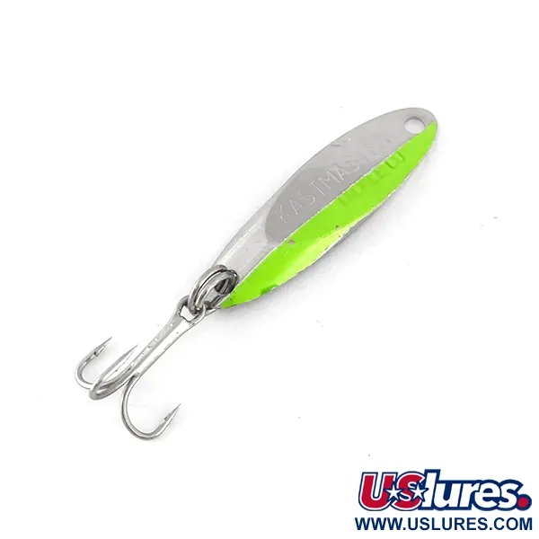 Acme Kastmaster UV (світиться в ультрафіолеті), нікель/зелений, 3,5 г, блесна коливалка (колебалка) #7777