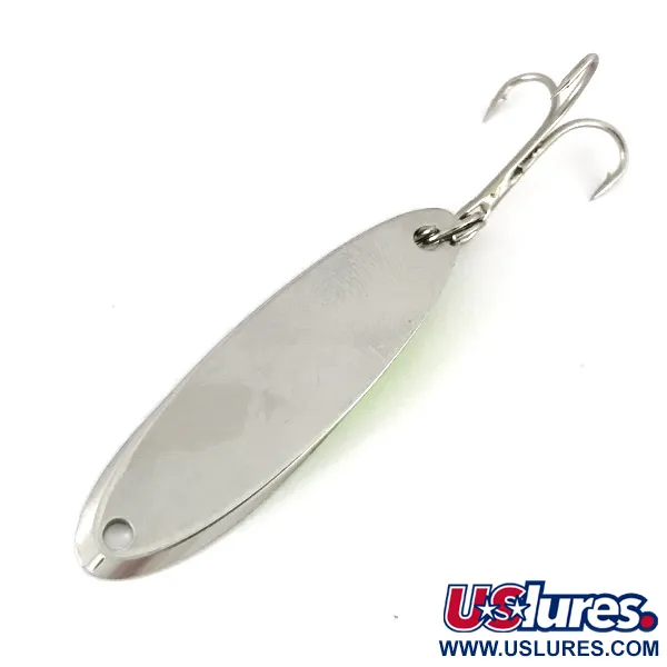 Acme Kastmaster UV (світиться в ультрафіолеті), нікель/зелений, 10,5 г, блесна коливалка (колебалка) #7779