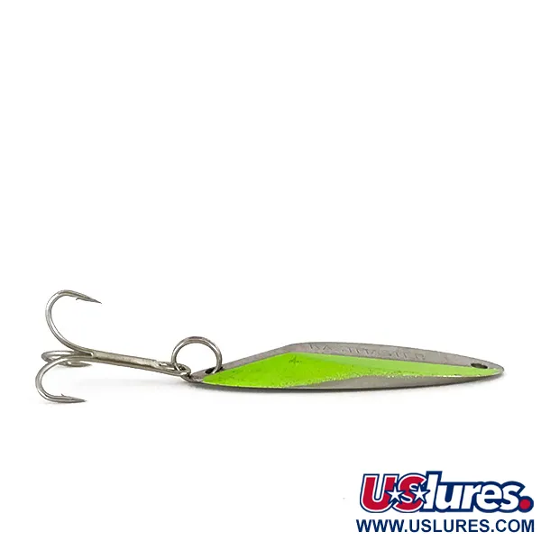 Acme Kastmaster UV (світиться в ультрафіолеті), нікель/зелений, 10,5 г, блесна коливалка (колебалка) #7779