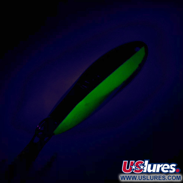 Acme Kastmaster UV (світиться в ультрафіолеті), нікель/зелений, 10,5 г, блесна коливалка (колебалка) #7779