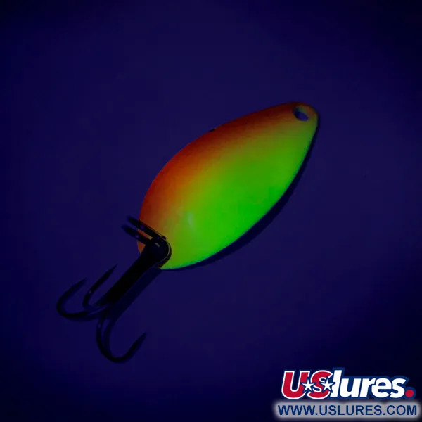 Seneca Little Cleo UV (світиться в ультрафіолеті), жовтий/помаранчевий/нікель, 5 г, блесна коливалка (колебалка) #7782