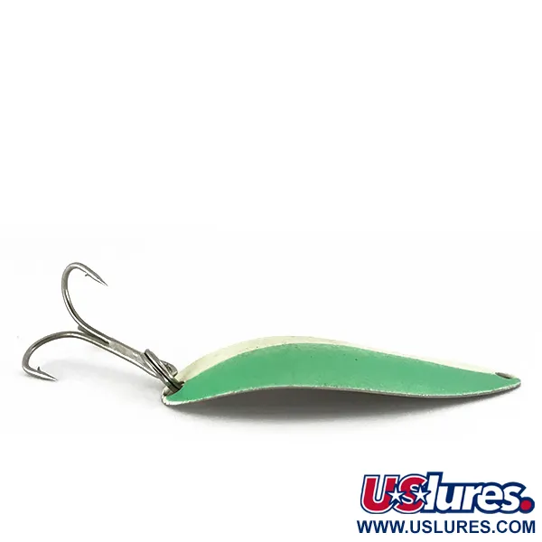 Seneca Little Cleo (Hula Girl, тролінгова, світиться в темряві), білий/зелений/нікель, 5 г, блесна коливалка (колебалка) #7785