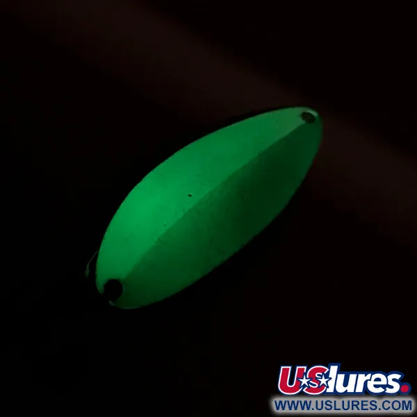 Seneca Little Cleo (Hula Girl, тролінгова, світиться в темряві), білий/зелений/нікель, 5 г, блесна коливалка (колебалка) #7785