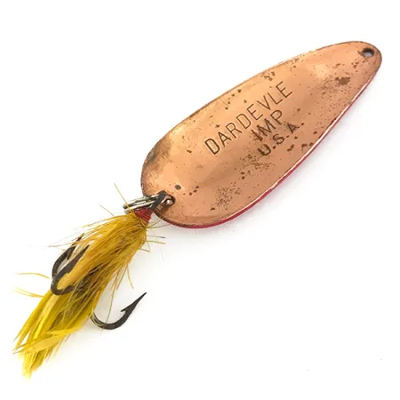 Eppinger Dardevle Imp, червоний/білий/мідь, 11 г, блесна коливалка (колебалка) #7790