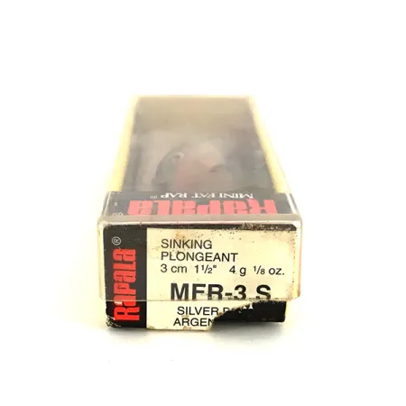 Rapala MINI FAT Rap SINKING DEEP RUNNER 30, S (Silver), 4 г, воблер #7801
