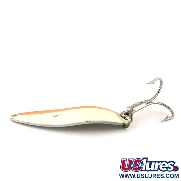  Acme Little Cleo (світиться в темряві), помаранчевий/білий/нікель, 21 г, блесна коливалка (колебалка) #7823