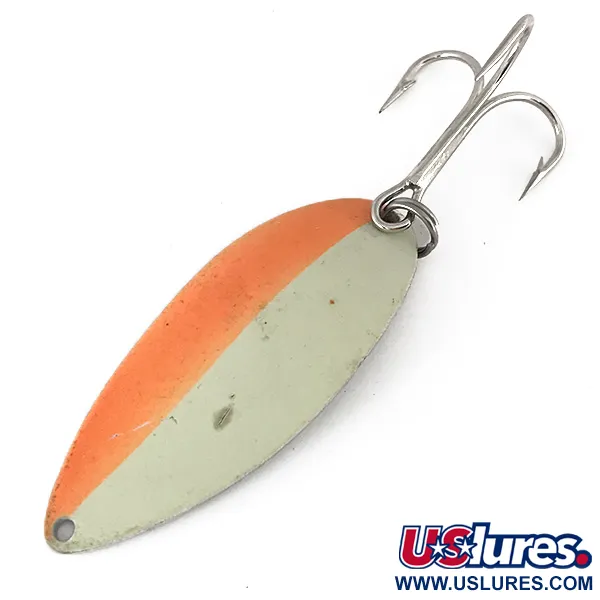 Acme Little Cleo (світиться в темряві), помаранчевий/білий/нікель, 21 г, блесна коливалка (колебалка) #7823