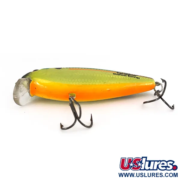 Heddon Excalibur Shallow Runner Bill Dance Swim'N Image, золото/зелений, 12,5 г, воблер #7829