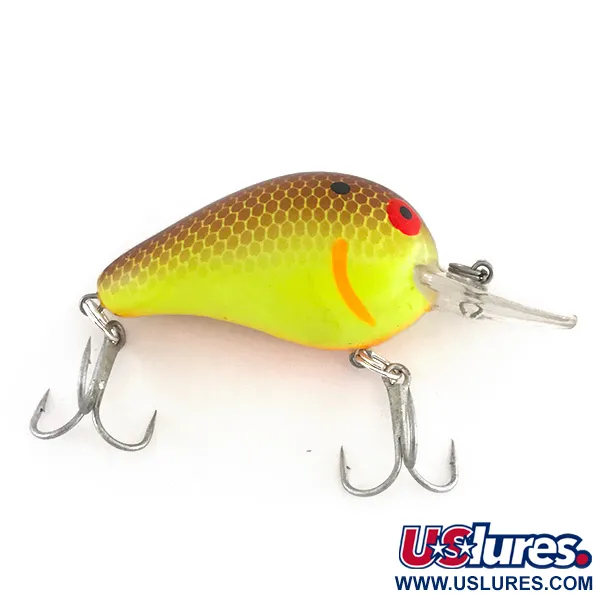  Bomber Fat A B04F UV (світиться в ультрафіолеті), Brown Chartreuse, 5,5 г, воблер #7858