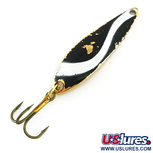 Acme Fiord Spoon Jr, чорний/білий/золото, 7 г, блесна коливалка (колебалка) #7863