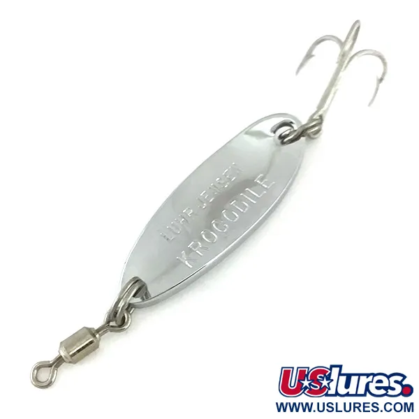 Luhr Jensen Krocodile, нікель/голограма, 7 г, блесна коливалка (колебалка) #7880