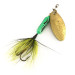 Yakima Bait Worden’s Original Rooster Tail, золото/зелений, 3,6 г, блешня оберталка (вертушка) #7883