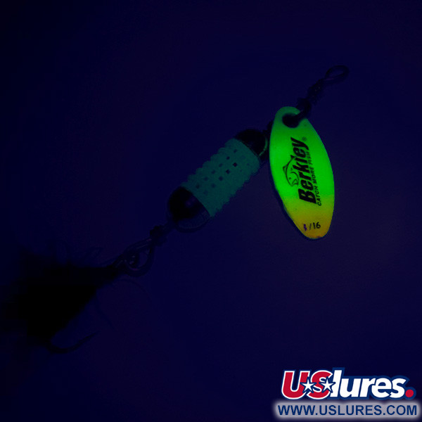  Berkley scent vent UV (світиться в ультрафіолеті), неоновий жовтий UV - світиться в ультрафіолеті, 2,5 г, блешня оберталка (вертушка) #7886
