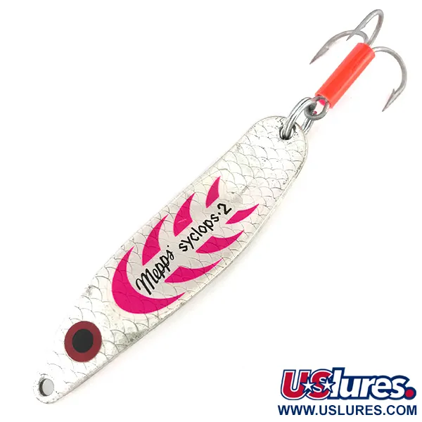 Mepps Syclops 2, срібло/рожевий, 17 г, блесна коливалка (колебалка) #7897