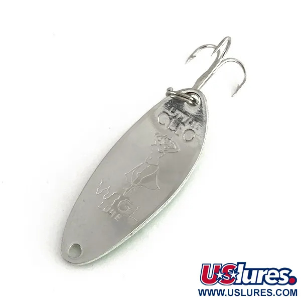 Seneca Little Cleo (Hula Girl, світиться в темряві), зелений/білий/нікель, 10 г, блесна коливалка (колебалка) #7930