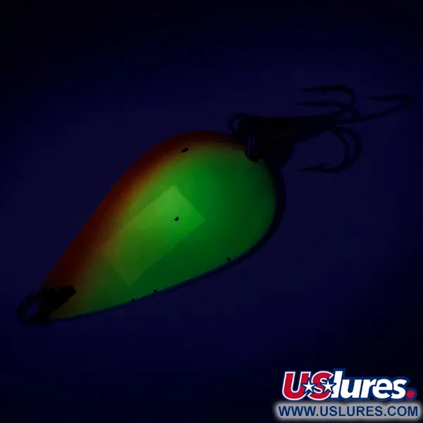 Acme K.O. Wobbler UV (світиться в ультрафіолеті), помаранчевий/жовтий/нікель, 21 г, блесна коливалка (колебалка) #7933