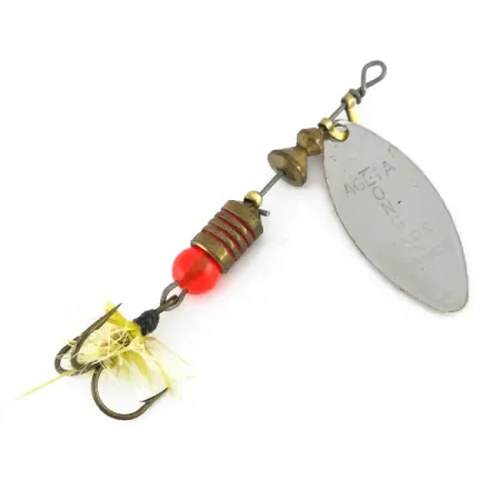 Mepps Aglia Long 1​ Lightnin, срібло/золотий глиттет, 4,5 г, блешня оберталка (вертушка) #7978