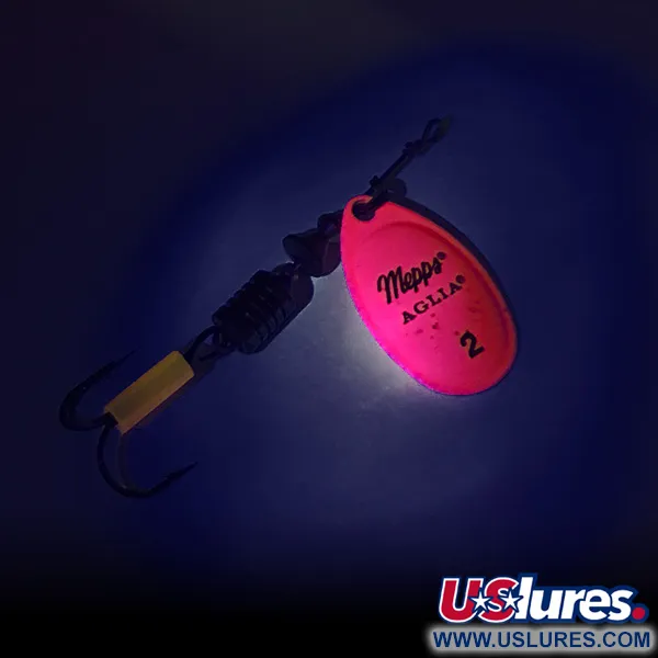 Mepps Aglia 2 Hot Pink UV (світиться в ультрафіолеті)
