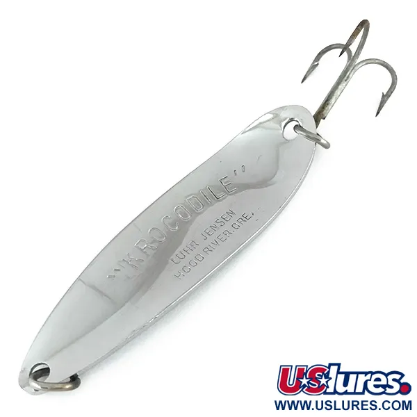 Luhr Jensen Krocodile DIE #5, нікель, 28 г, блесна коливалка (колебалка) #8001