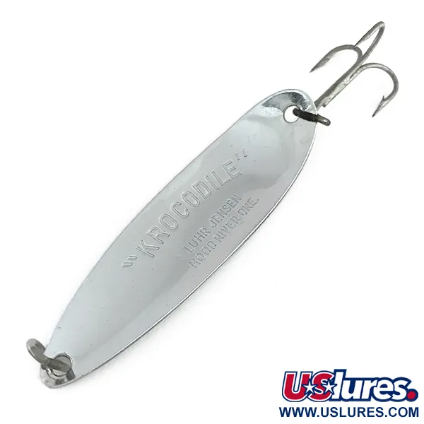 Luhr Jensen Krocodile DIE #5, нікель/frog, 28 г, блесна коливалка (колебалка) #8002