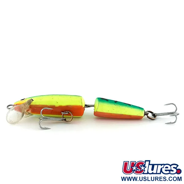 Rapala Jointed J-7 UV (світиться в ультрафіолеті), Fire Tiger, 4 г, воблер #8011