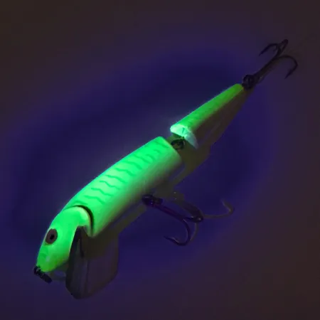 Producers Finnigan's Minnow Jointed​ UV (світиться в ультрафіолеті), Шартрез, 14 г, воблер #8015