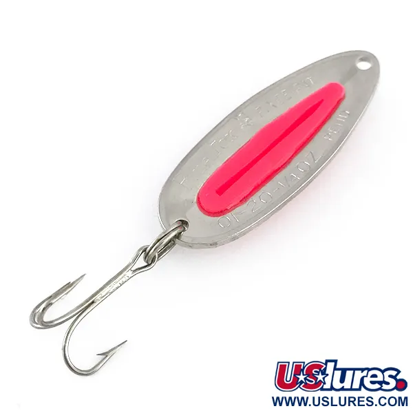  Blue Fox Pixee UV (світиться в ультрафіолеті), карбований нікель/рожевий, 7 г, блесна коливалка (колебалка) #8022