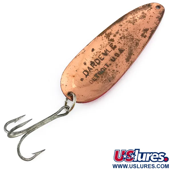 Eppinger Dardevle, червоний/білий/мідь, 28 г, блесна коливалка (колебалка) #8038