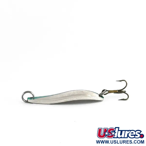 Acme Fiord Spoon, нікель/зелений, 7 г, блесна коливалка (колебалка) #8044