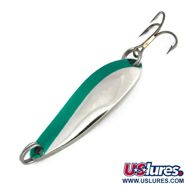 Acme Fiord Spoon, нікель/зелений, 7 г, блесна коливалка (колебалка) #8044
