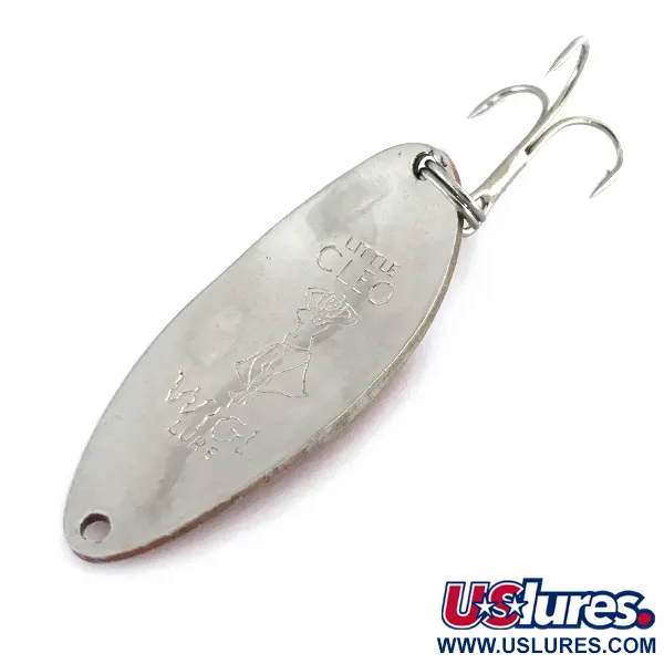 Seneca Little Cleo (Hula Girl), червоний/білий/нікель, 18 г, блесна коливалка (колебалка) #8089