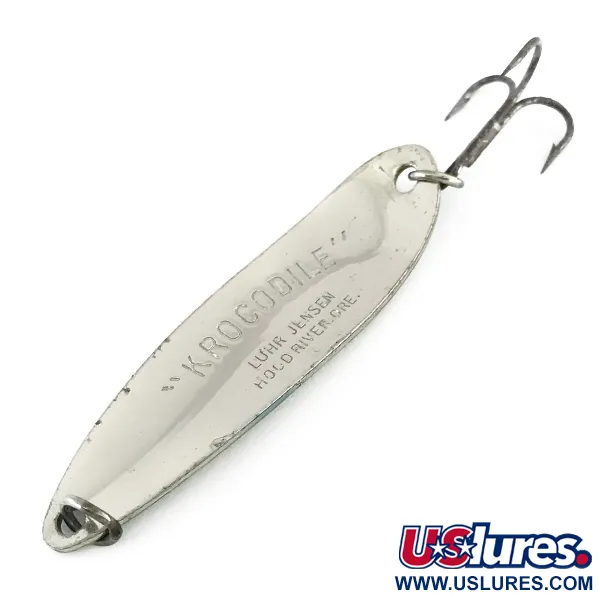 Luhr Jensen Krocodile DIE #5, синій/нікель, 28 г, блесна коливалка (колебалка) #8109