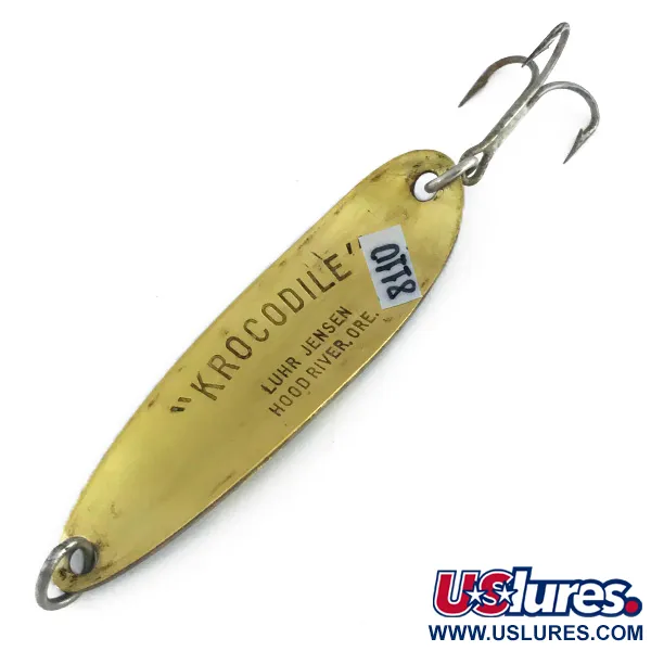 Luhr Jensen Krocodile DIE #5, Frog/латунь, 28 г, блесна коливалка (колебалка) #8110