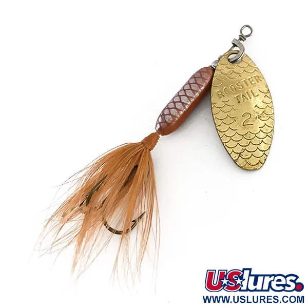 Yakima Bait Worden’s Original Rooster Tail, золото/коричневий, 3 г, блешня оберталка (вертушка) #8145