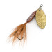 Yakima Bait Worden’s Original Rooster Tail, золото/коричневий, 3 г, блешня оберталка (вертушка) #8145