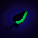 Acme K.O. Wobbler UV (світиться в ультрафіолеті), нікель/зелений, 7 г, блесна коливалка (колебалка) #8147