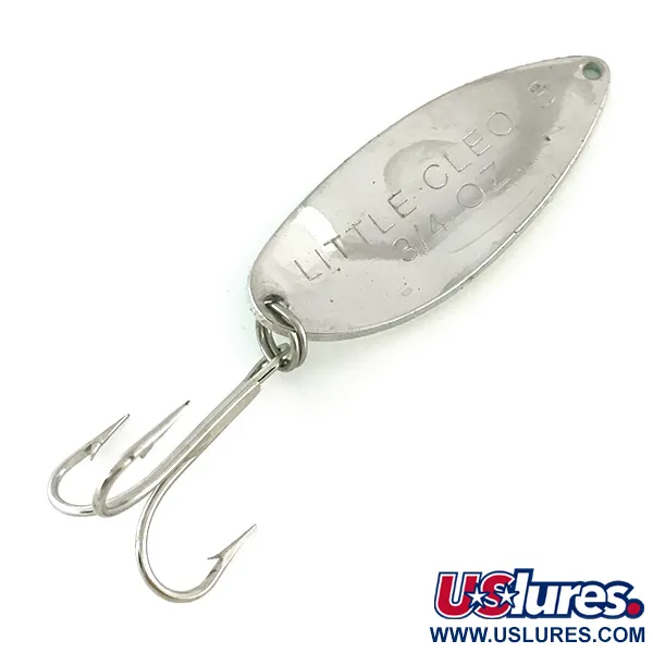  Acme Little Cleo (світиться в темряві), білий/зелений/нікель, 21 г, блесна коливалка (колебалка) #8171