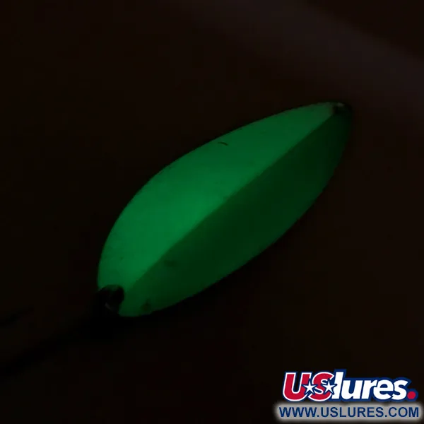  Acme Little Cleo (світиться в темряві), білий/зелений/нікель, 21 г, блесна коливалка (колебалка) #8171