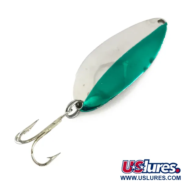 Seneca Little Cleo (Hula Girl), нікель/зелений, 14 г, блесна коливалка (колебалка) #8172