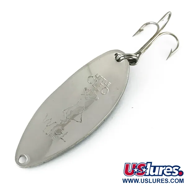 Acme Little Cleo (Hula Girl), нікель/синій, 14 г, блесна коливалка (колебалка) #8173