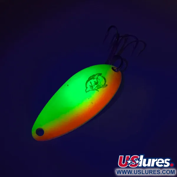 Eppinger Dardevle Devle-Dog 5200 UV (світиться в ультрафіолеті), жовтий/помаранчевий/нікель, 7 г, блесна коливалка (колебалка) #8191