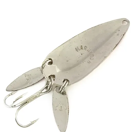 Marathon з пелюстками, червоний/білий/нікель, 8 г, блесна коливалка (колебалка) #8200