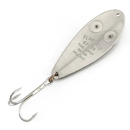 Paul Bunyan Flash eye spoon, нікель/червоні очі, 17 г, блесна коливалка (колебалка) #8229
